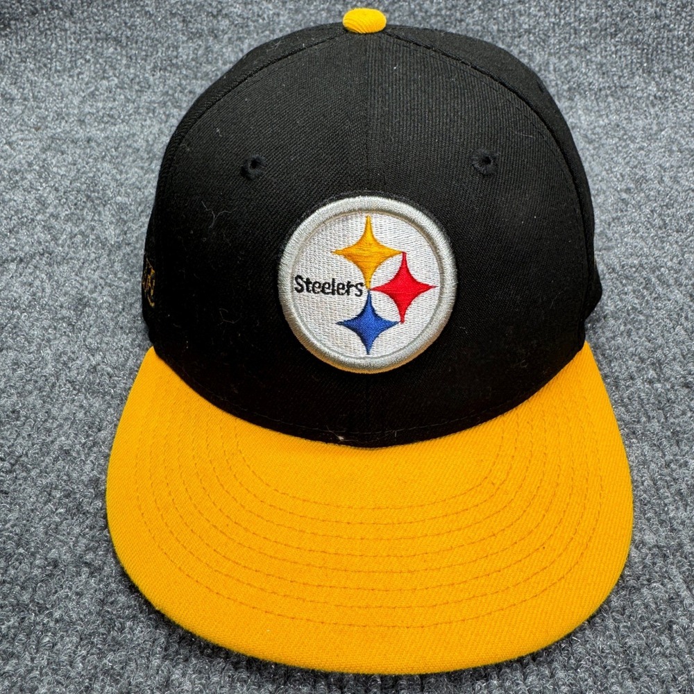 Pittsburgh Steelers New Era 9FIFTY Snapback Hat Kids Kids Black NFL Cap Gold